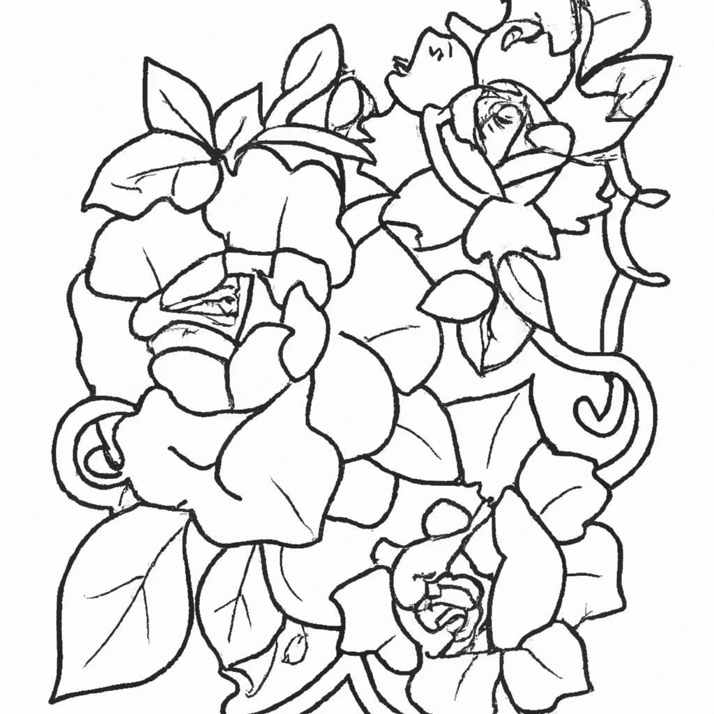 Moldes Tatuagens de Flores 1 Moldes Tatuagens de Flores 1
