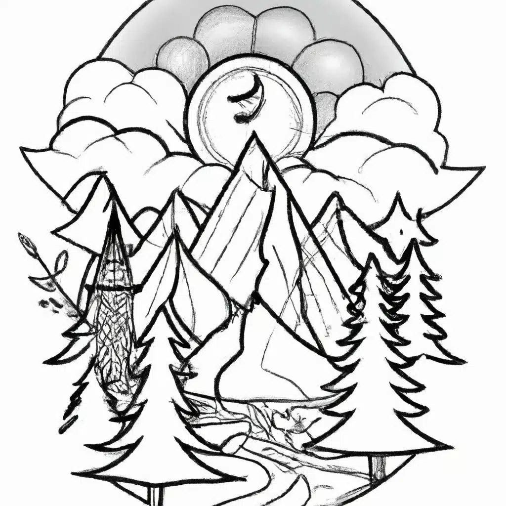 Moldes Tatuagens de Paisagens