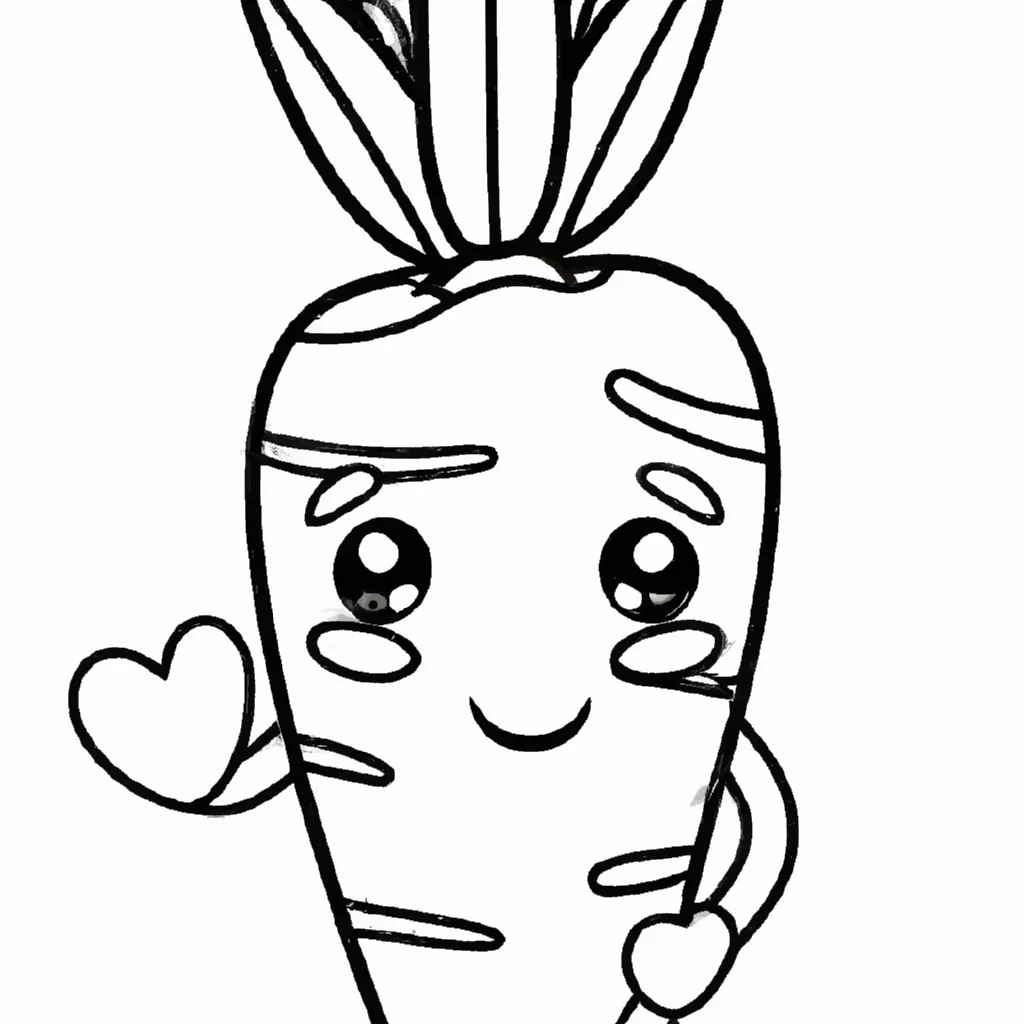 Moldes cenoura kawaii