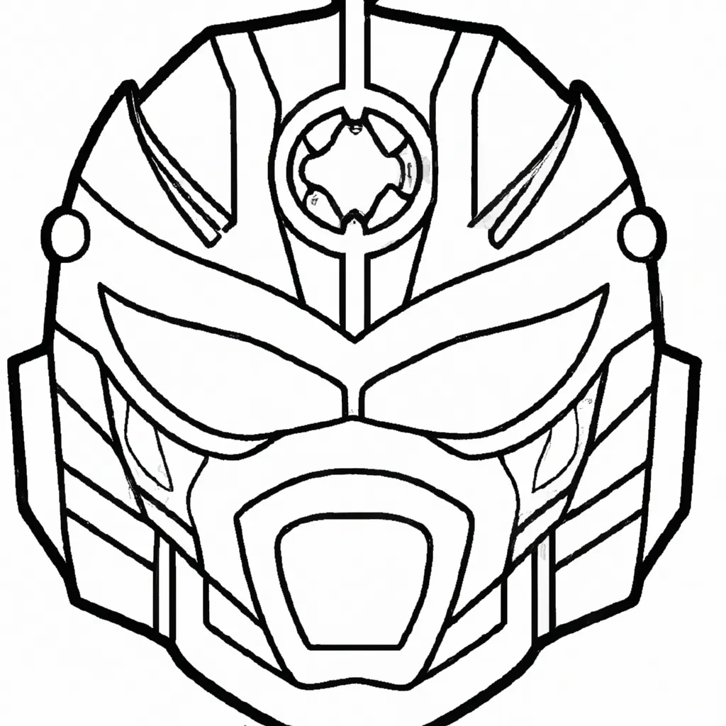 Moldes mascara de power rangers