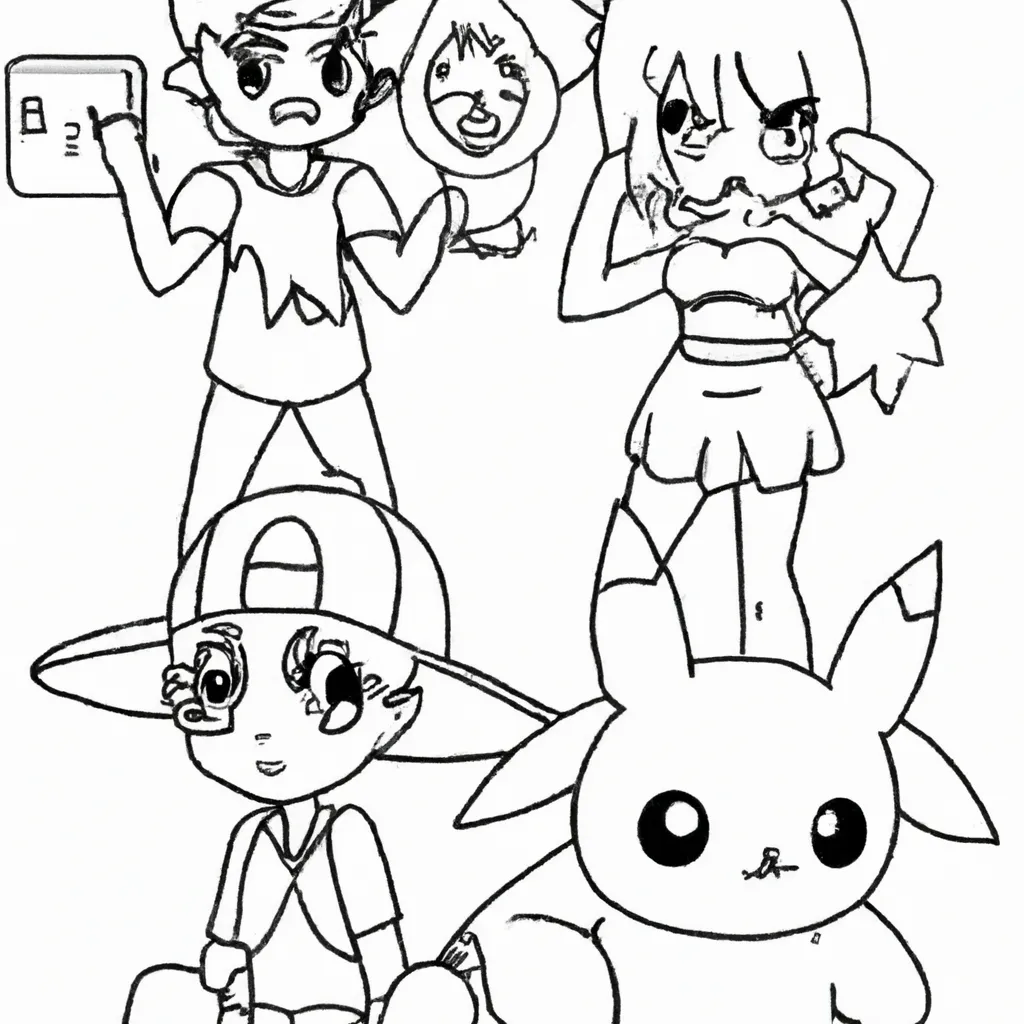 Moldes personagens do pokemon