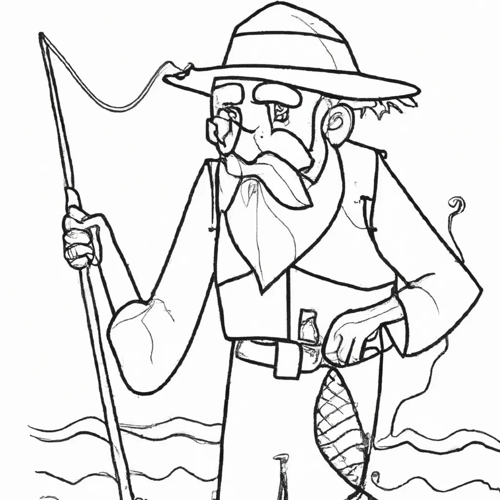 Moldes velhinho pescador