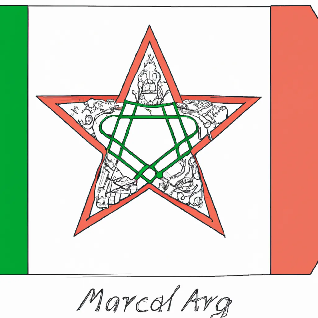 Vetores Bandeira de Marrocos