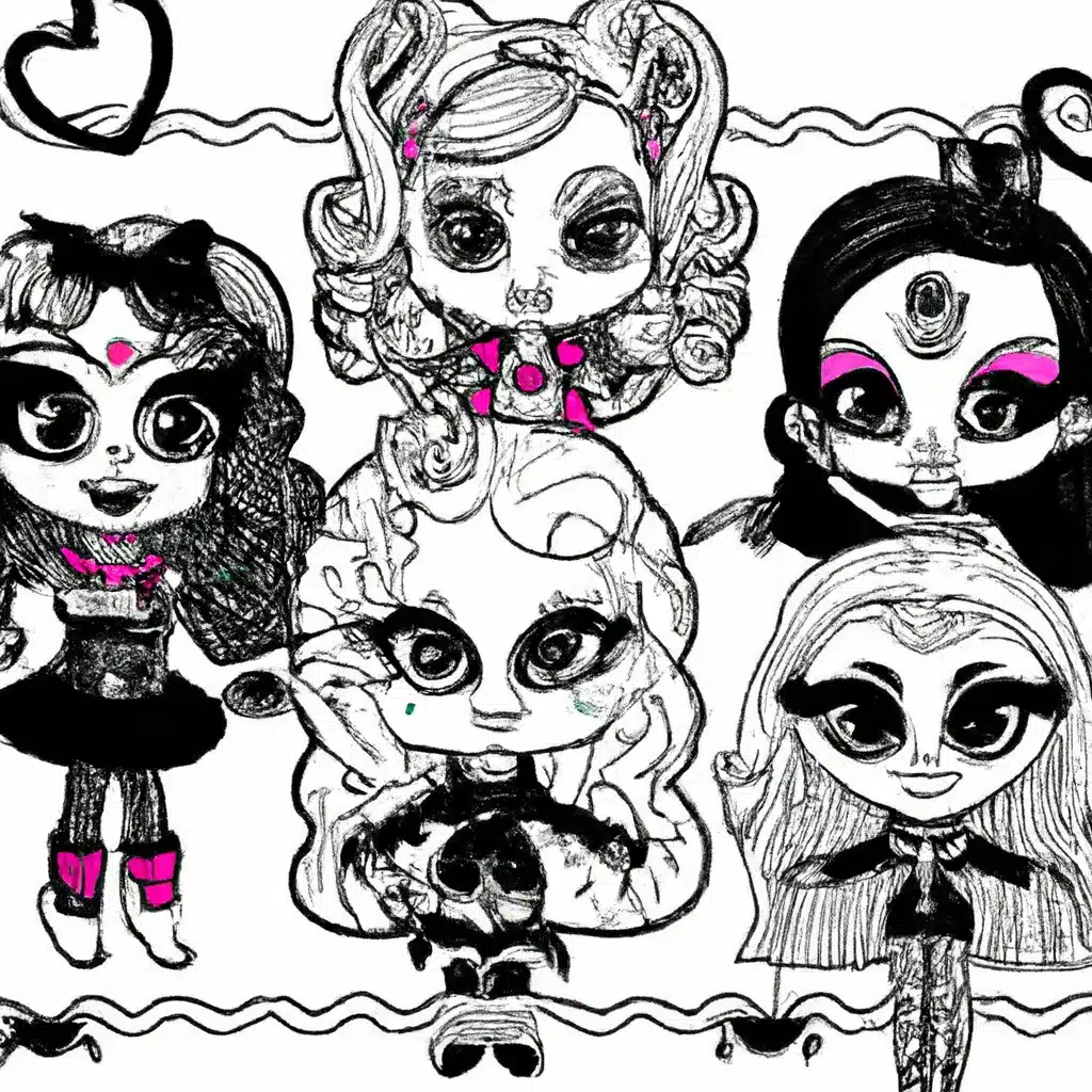 Vetores Bonecas Monster High Vetores Bonecas Monster High