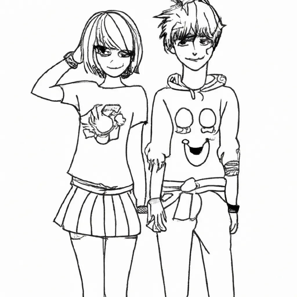 Vetores Casal de Emo