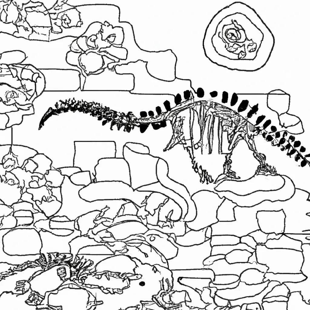 Vetores Fosseis de Dinossauros Vetores Fosseis de Dinossauros