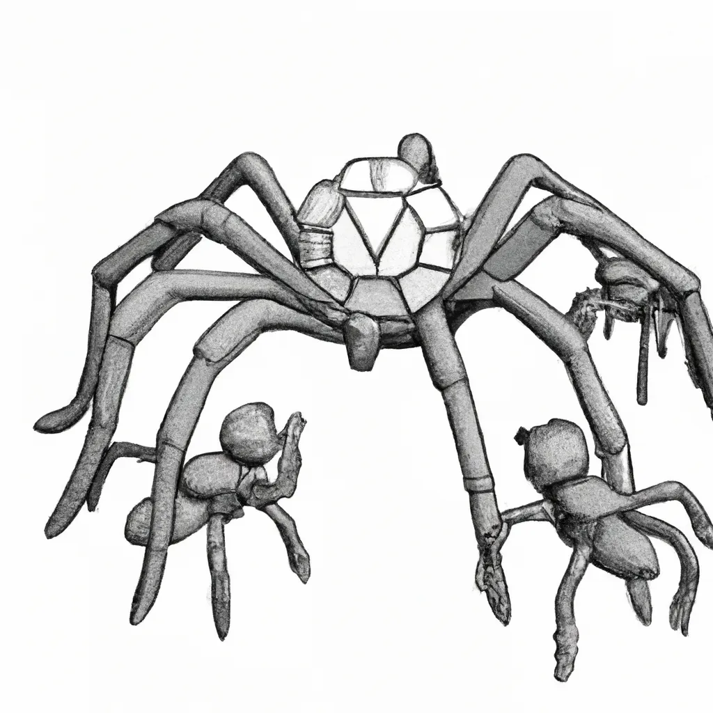 Vetores aranhas em 3d