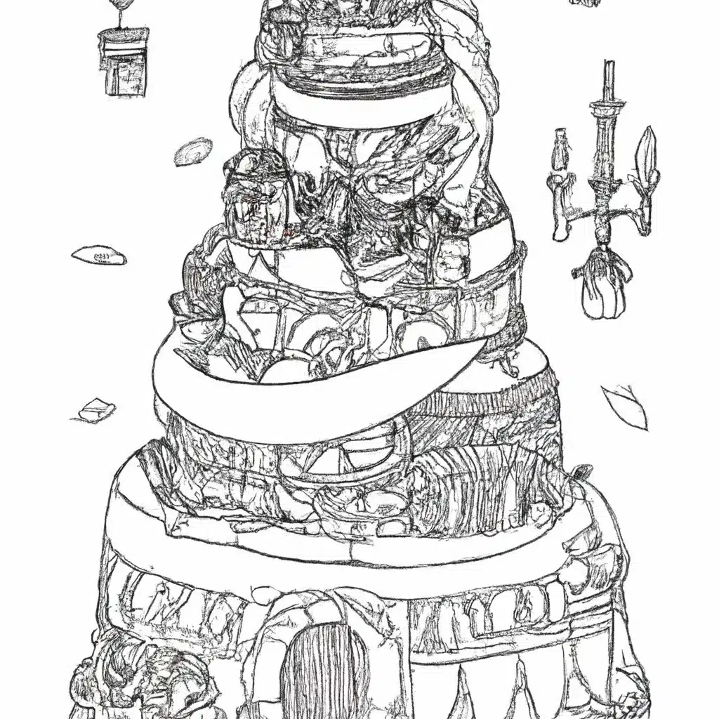 Vetores bolo de aniversario da rapunzel