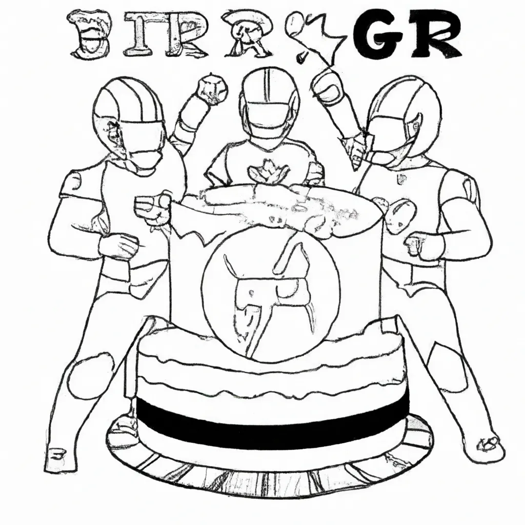 Vetores bolo de aniversario power rangers