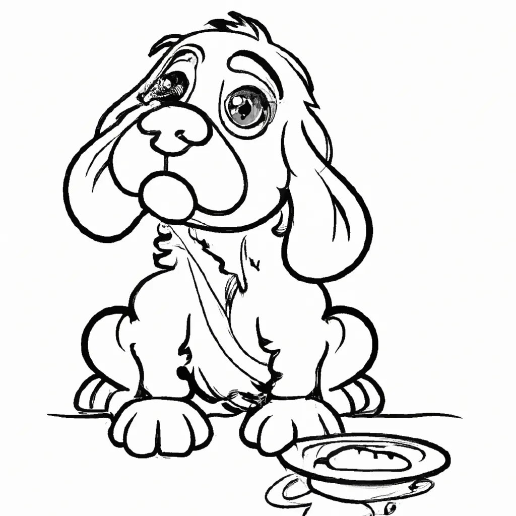Vetores cachorro pedindo comida