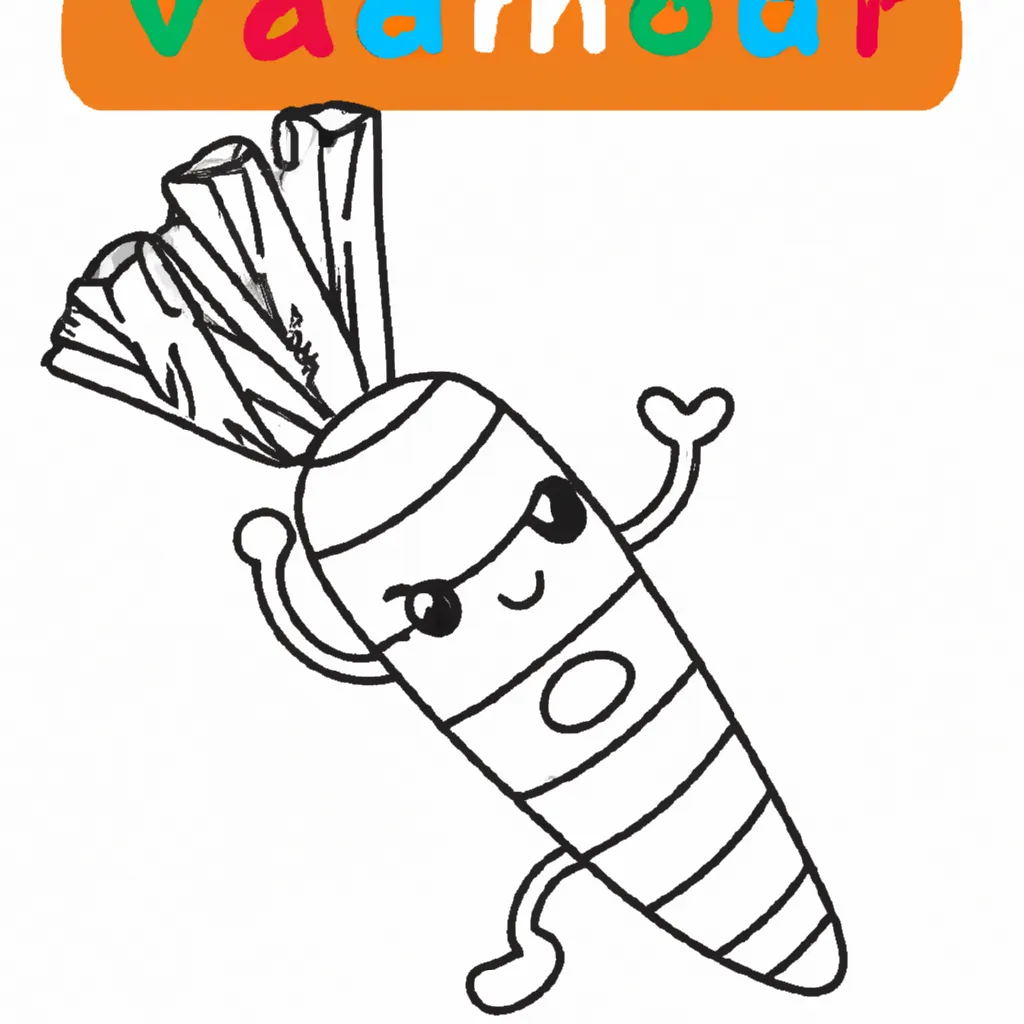 Vetores cenoura kawaii