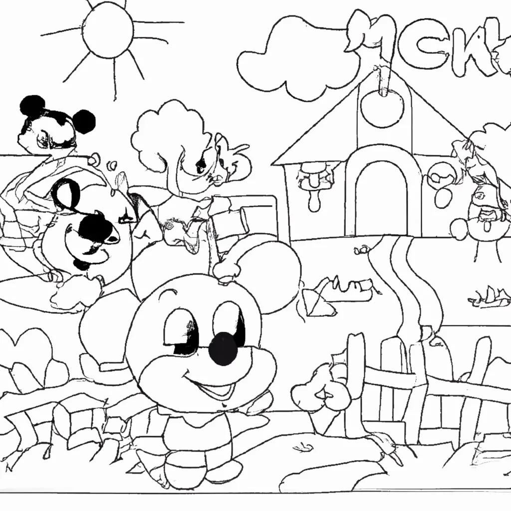 Vetores fazendinha do mickey