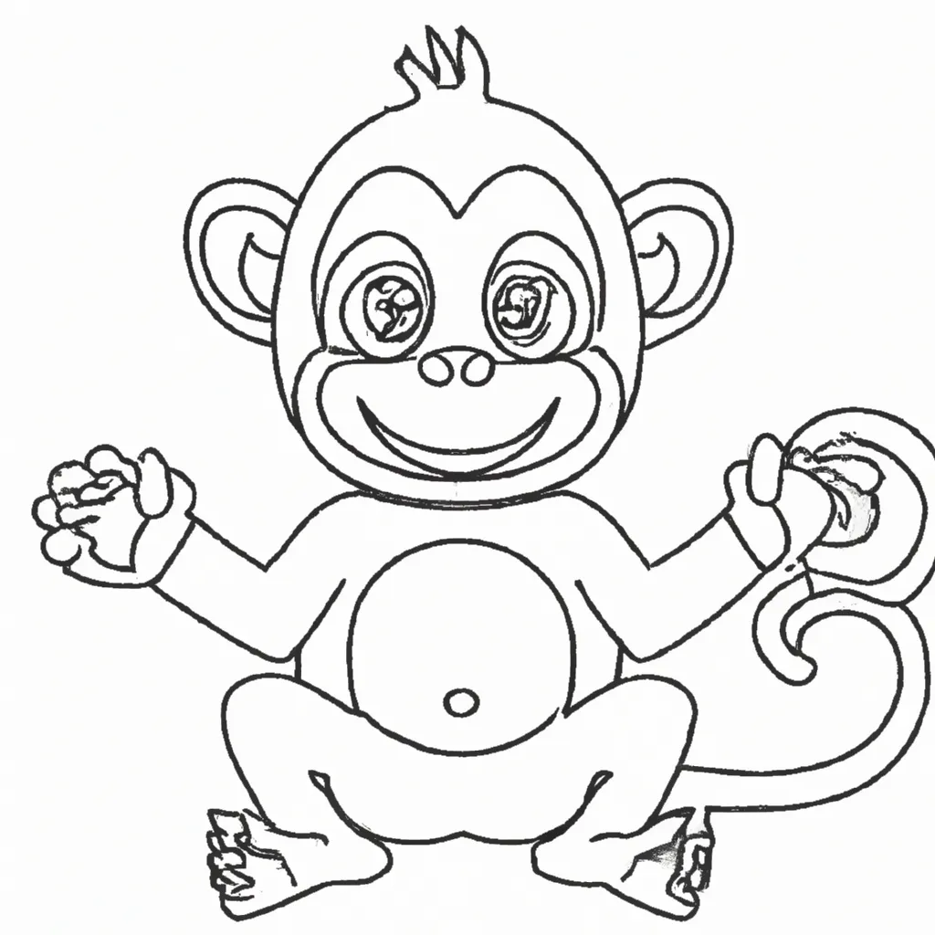 Vetores macaco engracado