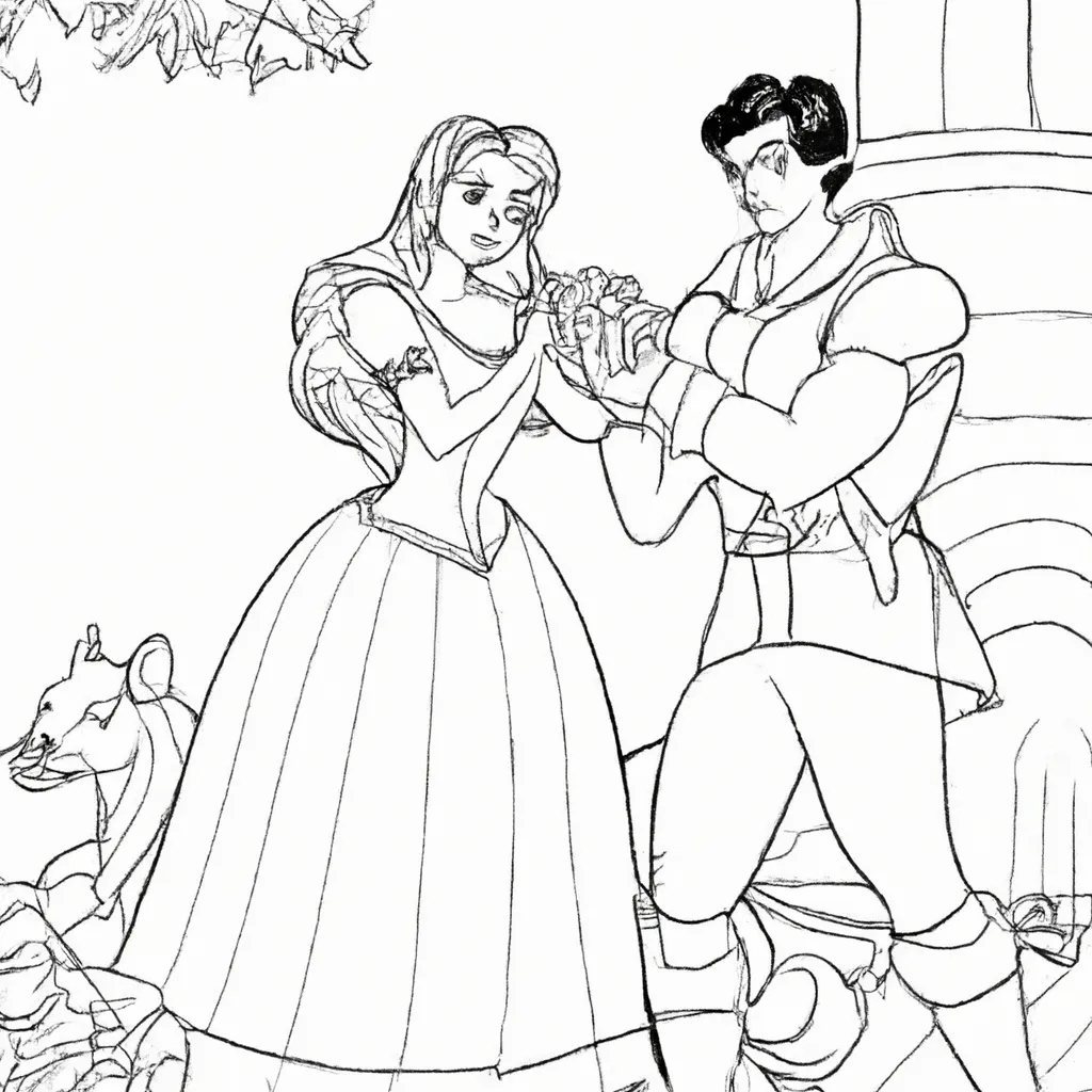 Vetores personagens da bela e a fera