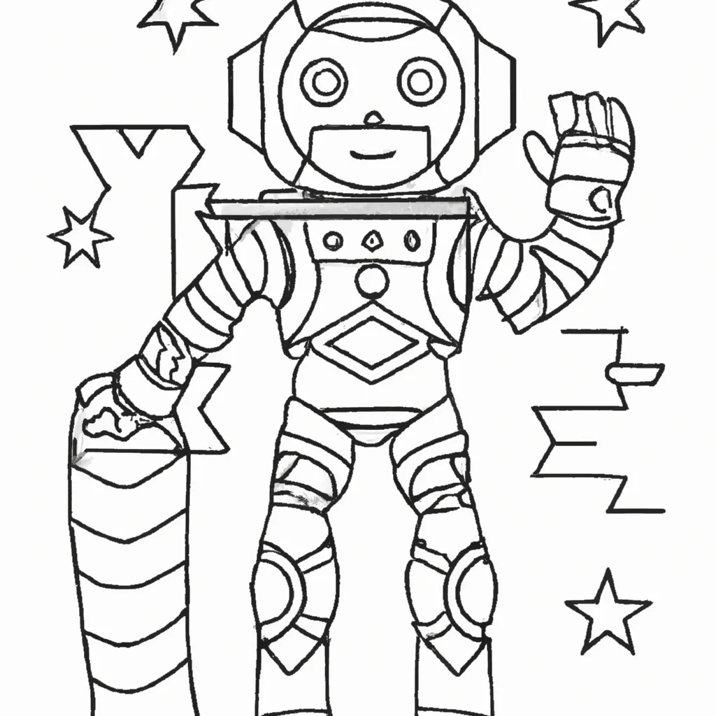 Vetores robo astronauta