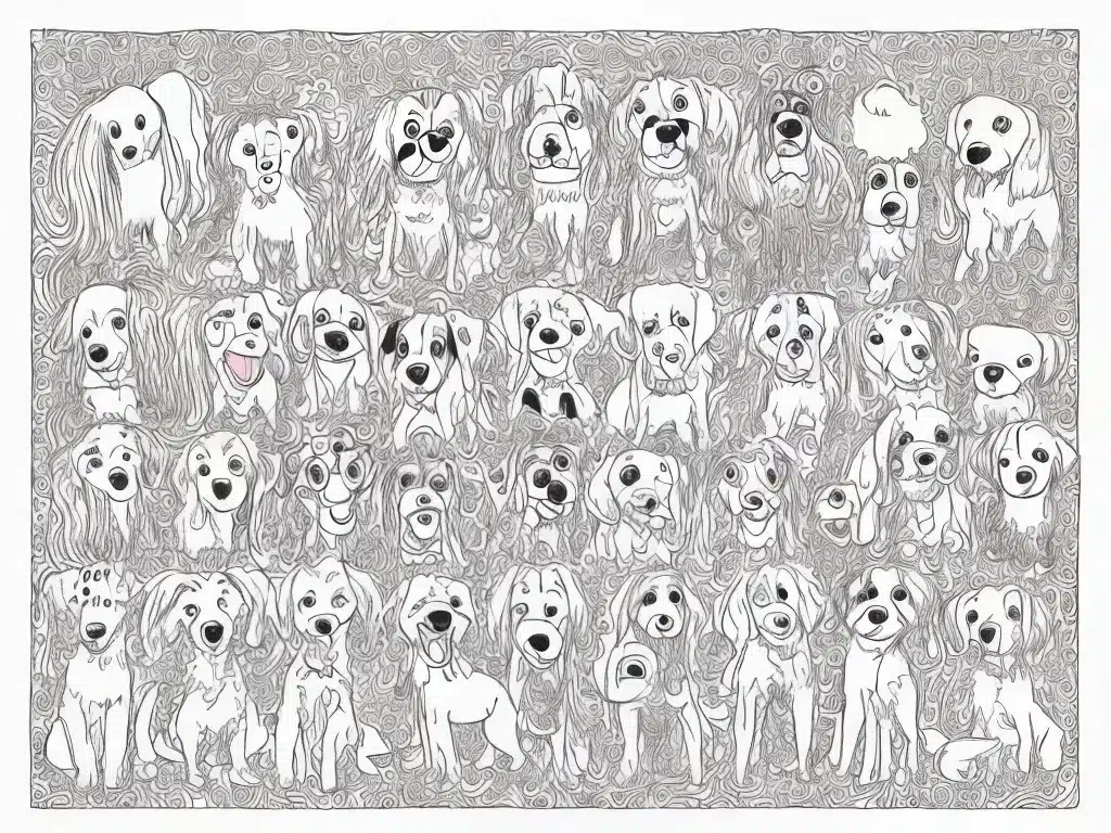 Atividades desenhos cachorro franja 4