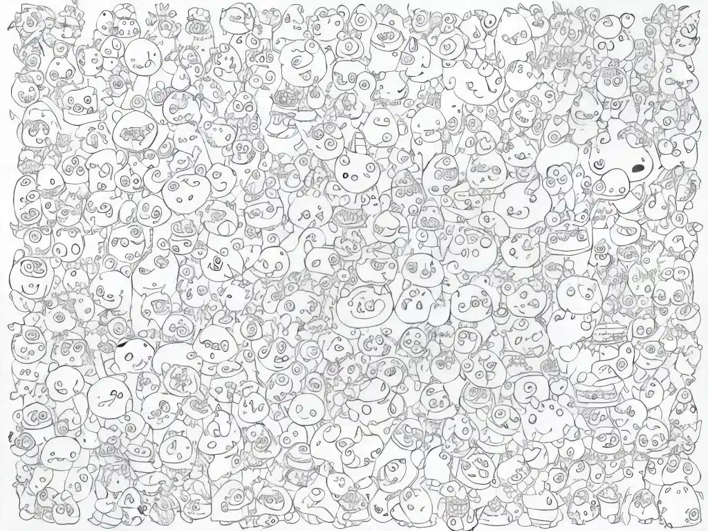 Atividades desenhos para colorir kawaii fofos 4 Atividades desenhos para colorir kawaii fofos 4