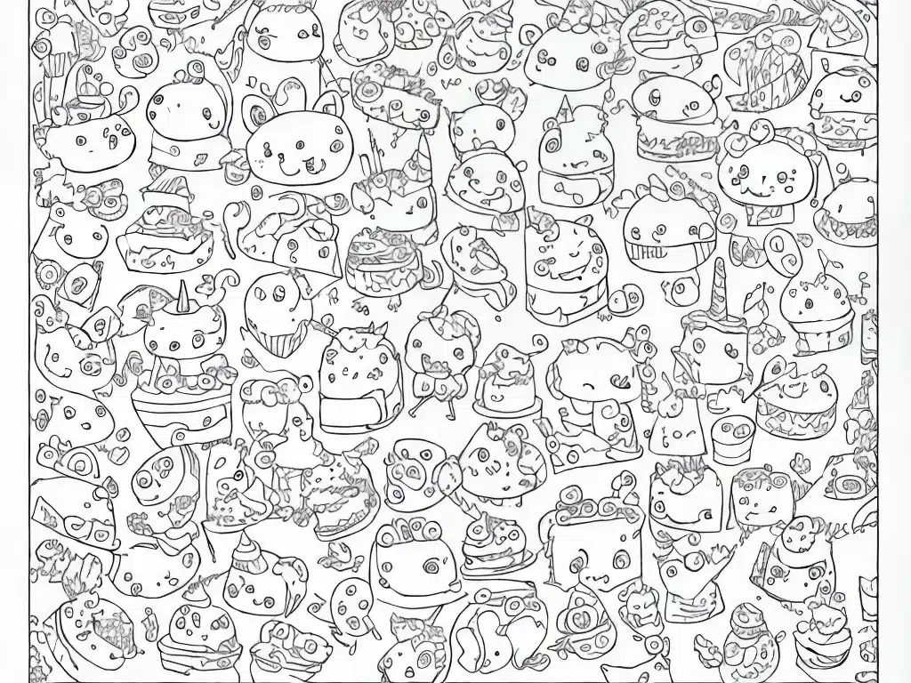 Atividades desenhos para colorir kawaii fofos Atividades desenhos para colorir kawaii fofos