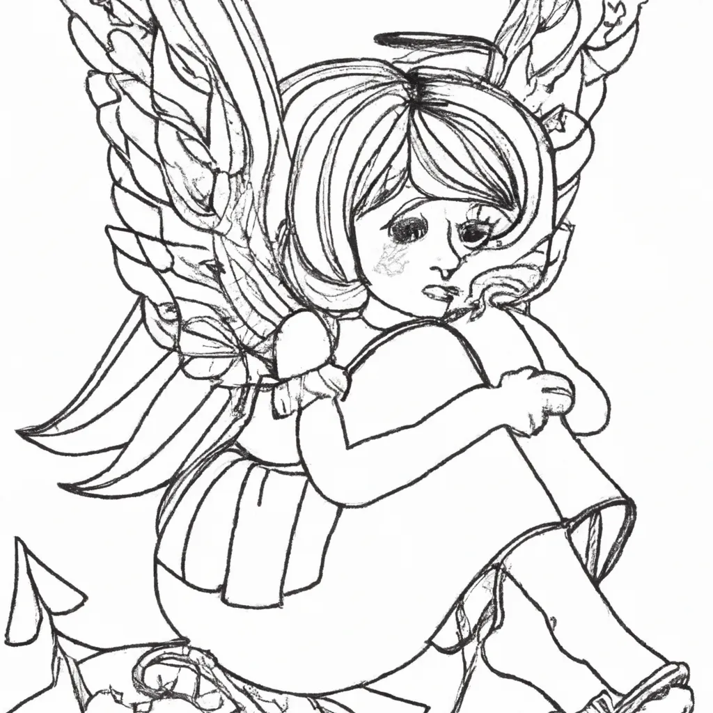 Figura Anjo Triste