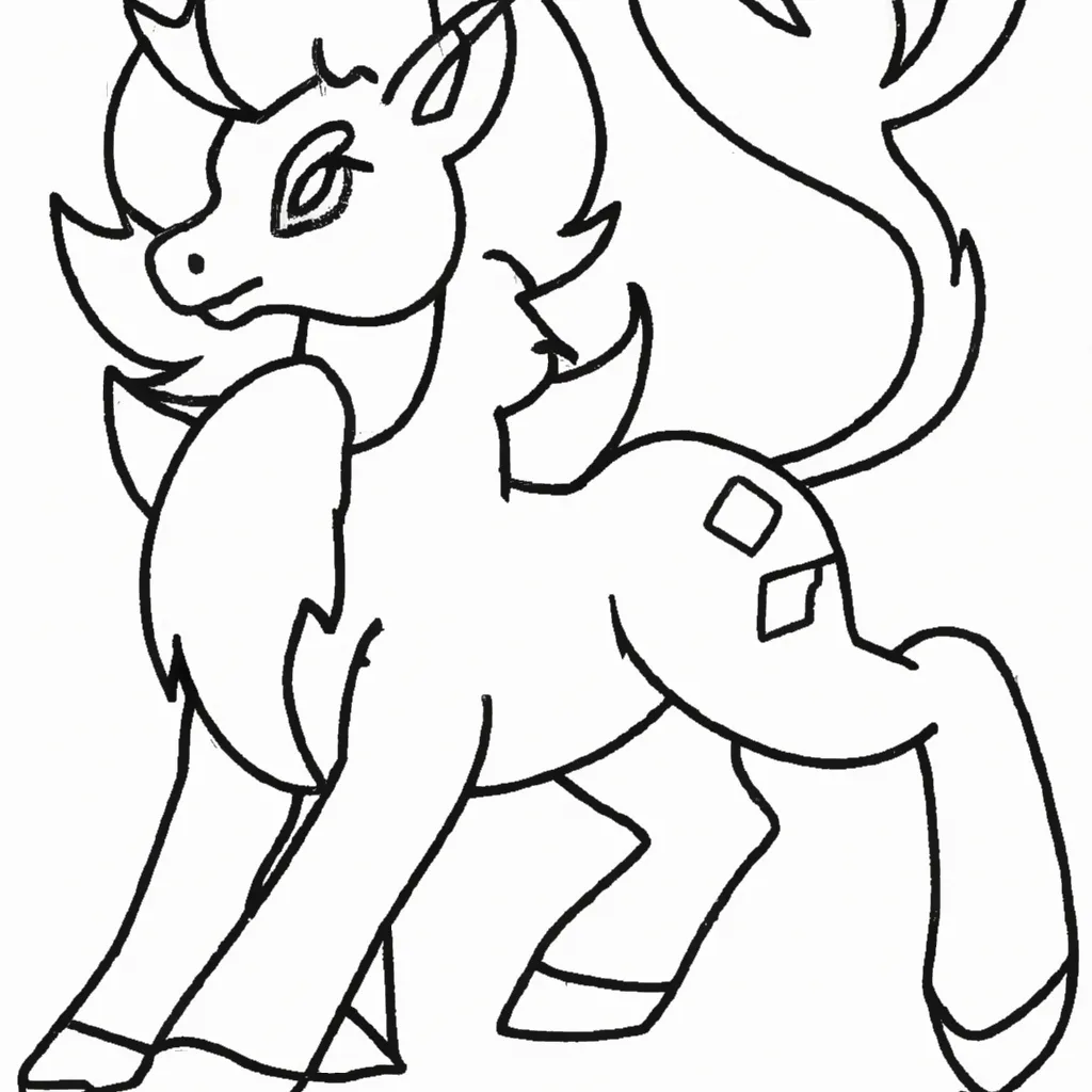 Figura Pokemon Galarian Ponyta
