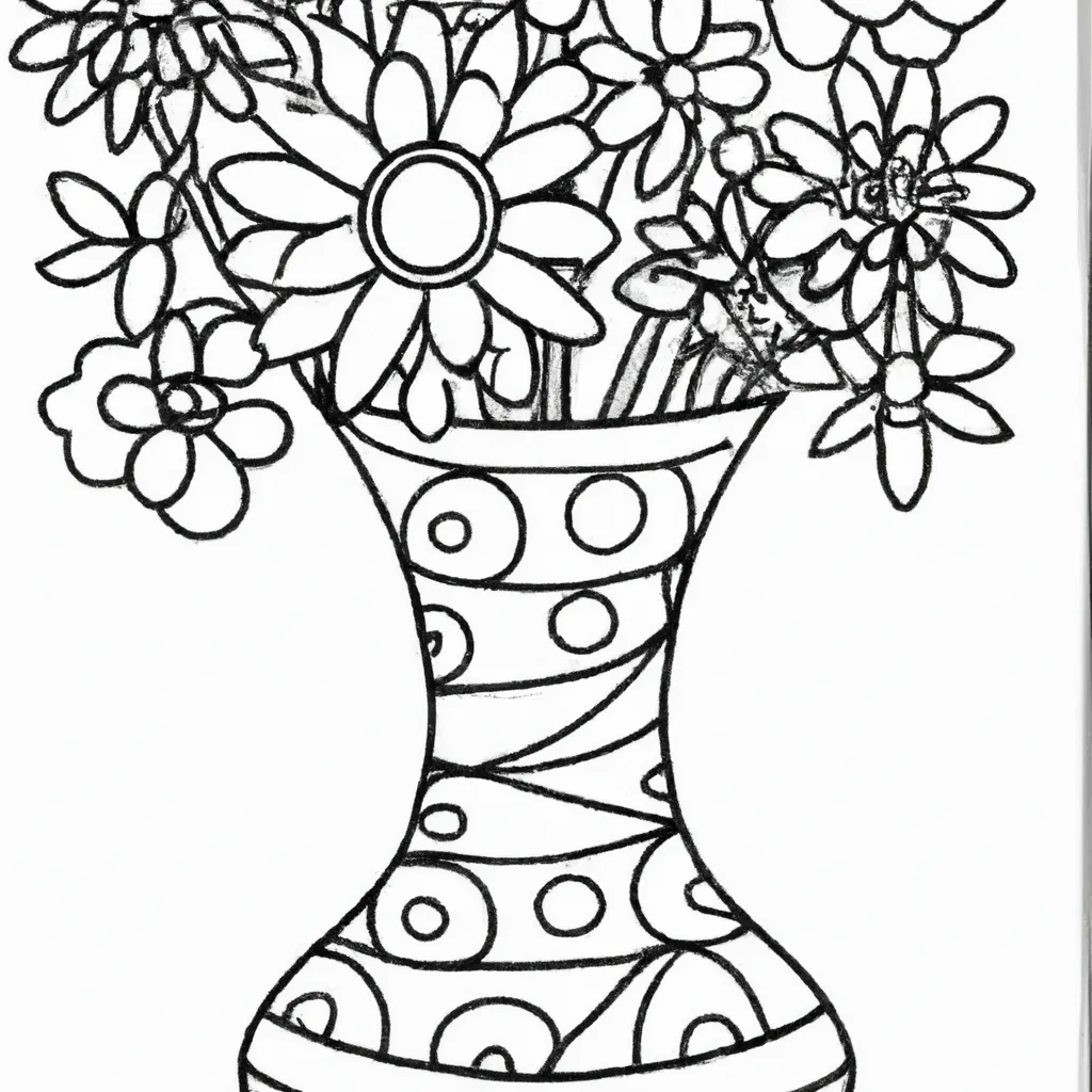 Figura jarro de flores