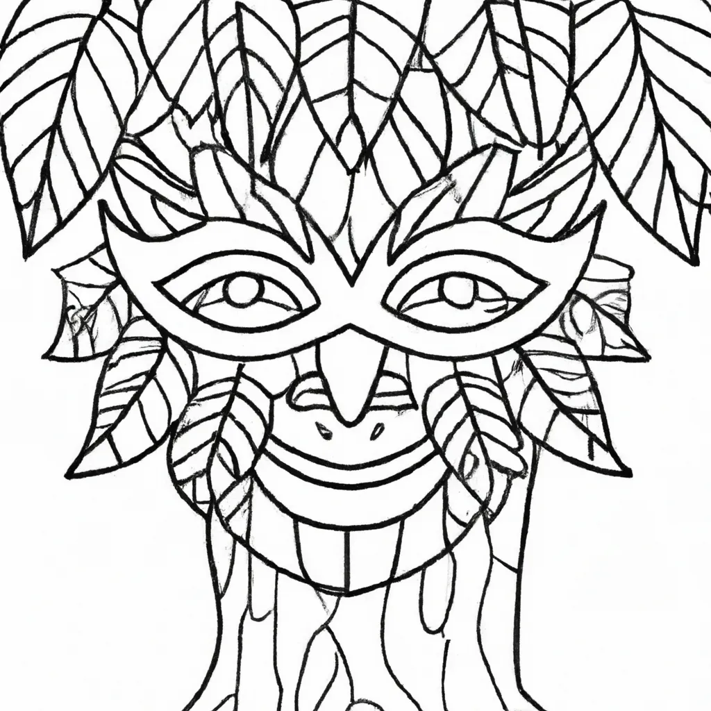 Figura mascara de arvore