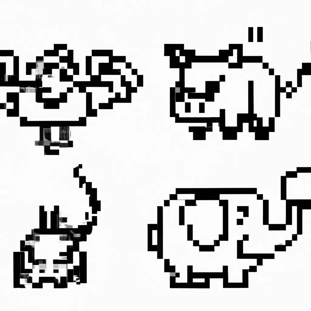 Fotos Animais em Pixel Art2