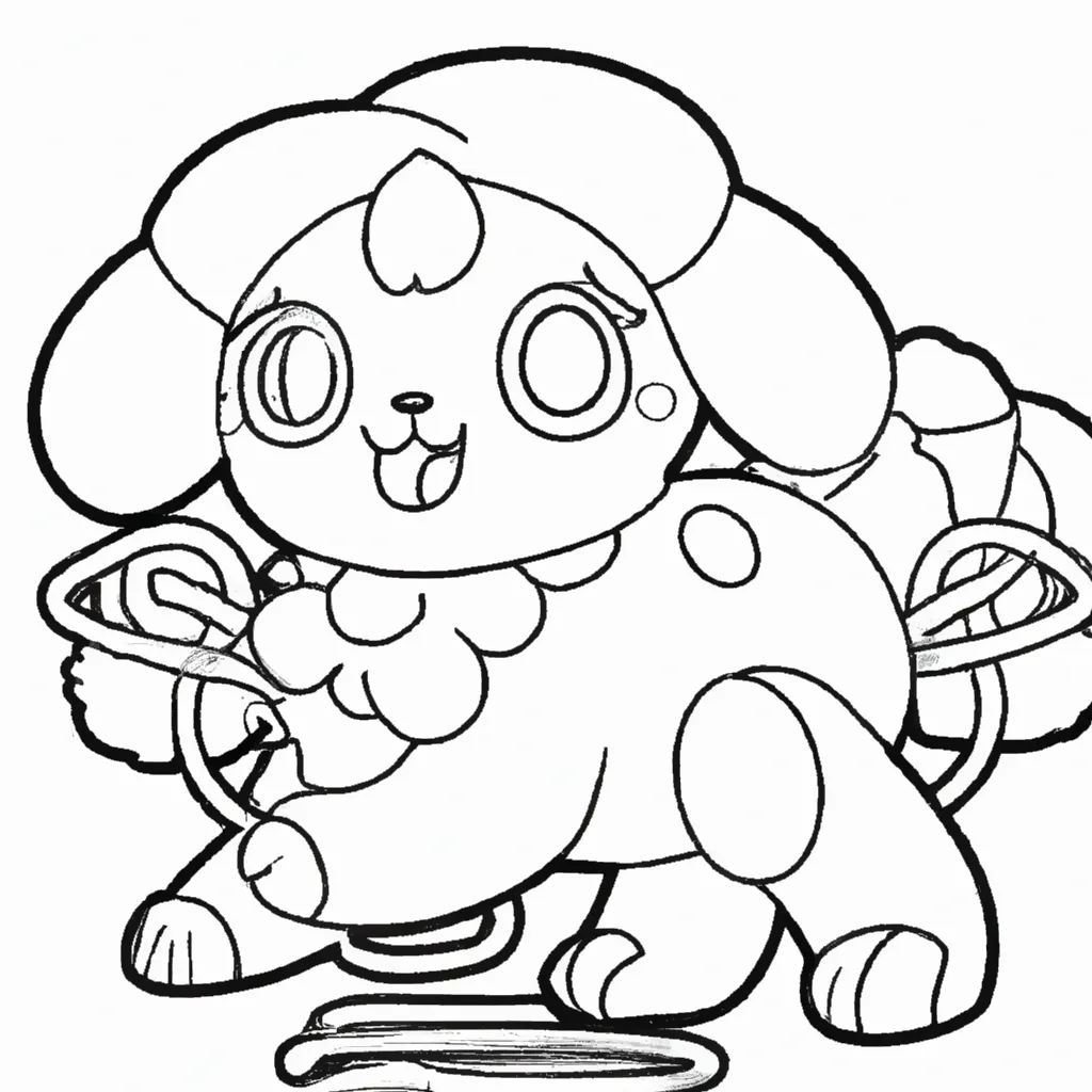 10 Desenhos de Pokémon Whimsicott para Imprimir e Colorir