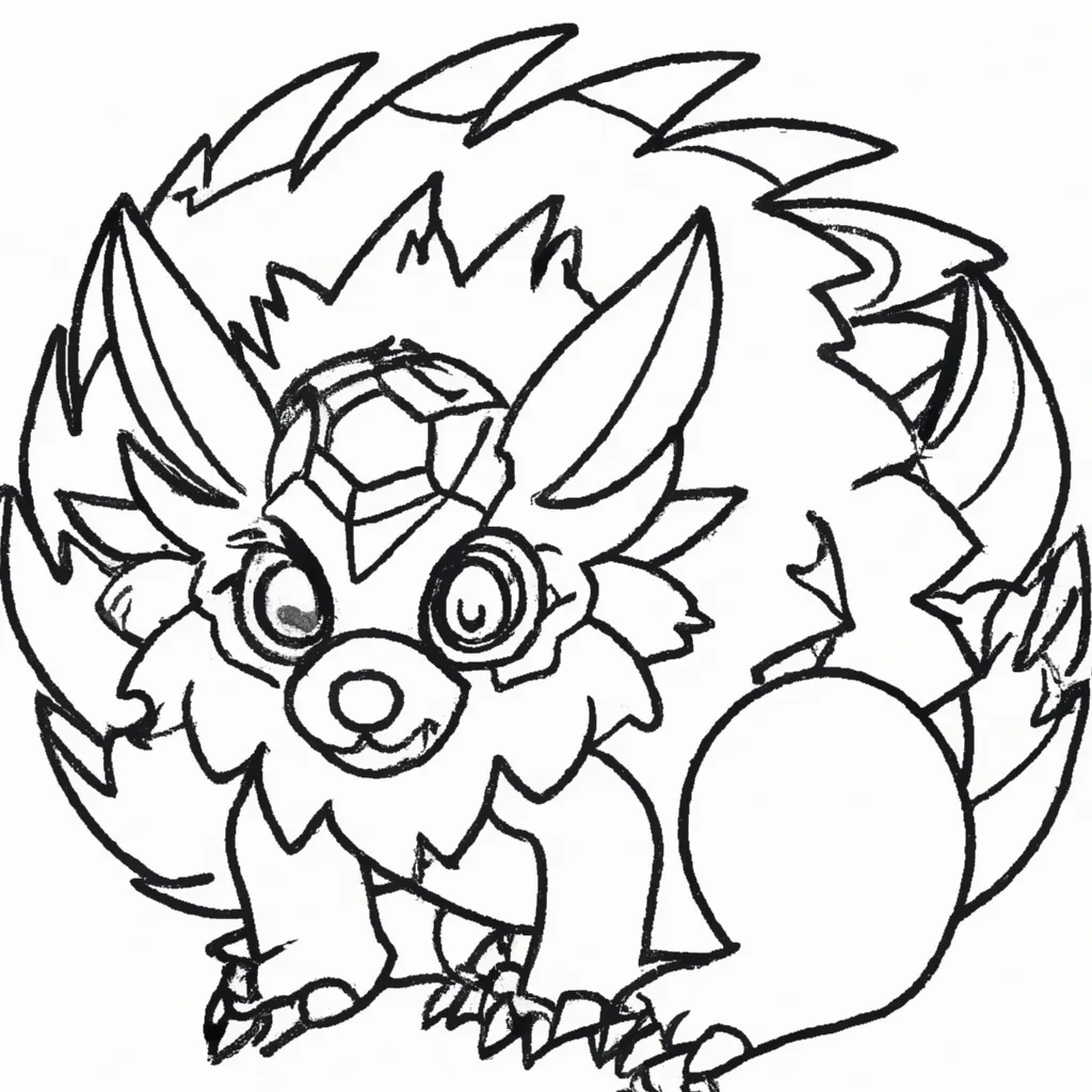 Zigzagoon 10 Desenhos para Imprimir e Colorir de Pokémon
