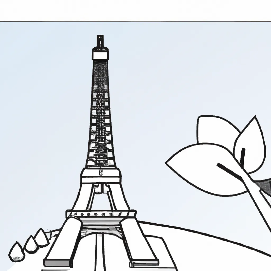 Fotos como desenhar a torre eiffel