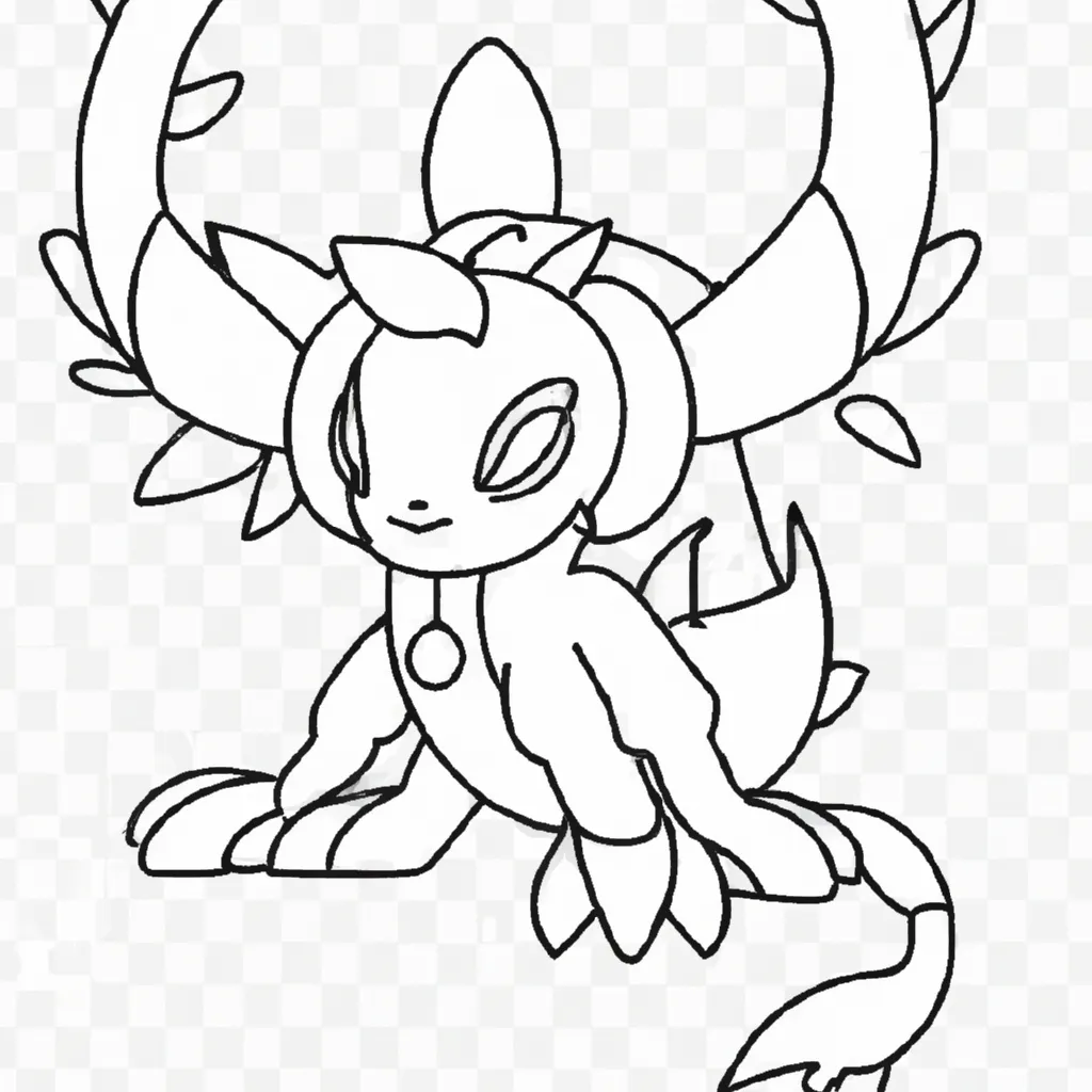 Desenhos de Pokémon Hisuian Lilligant para Imprimir e Colorir