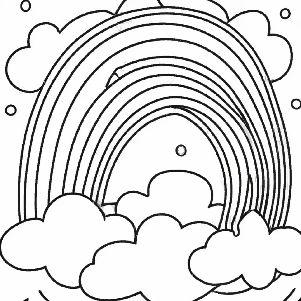 Ideias arco iris com nuvens
