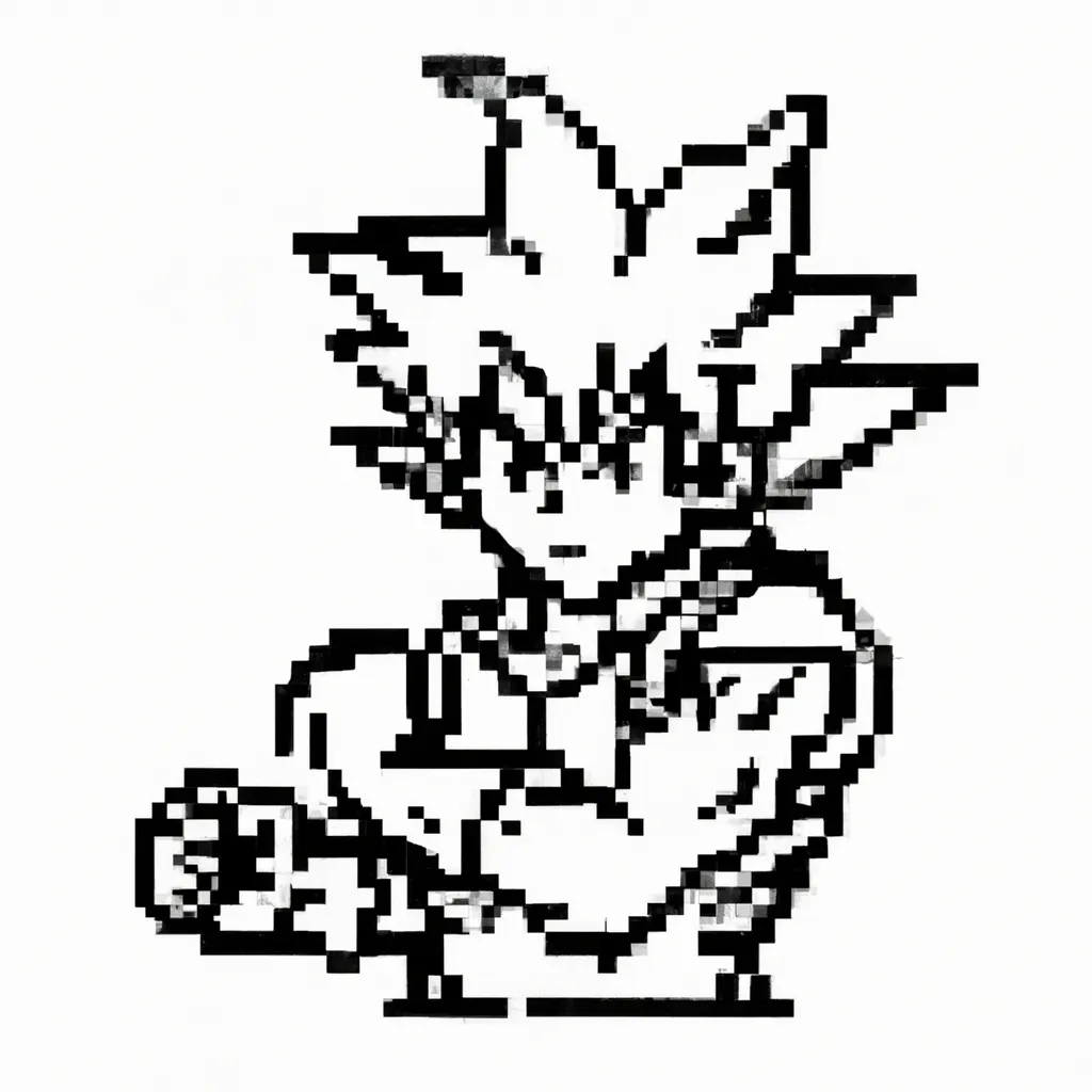 Imagens Goku em Pixel Art 1