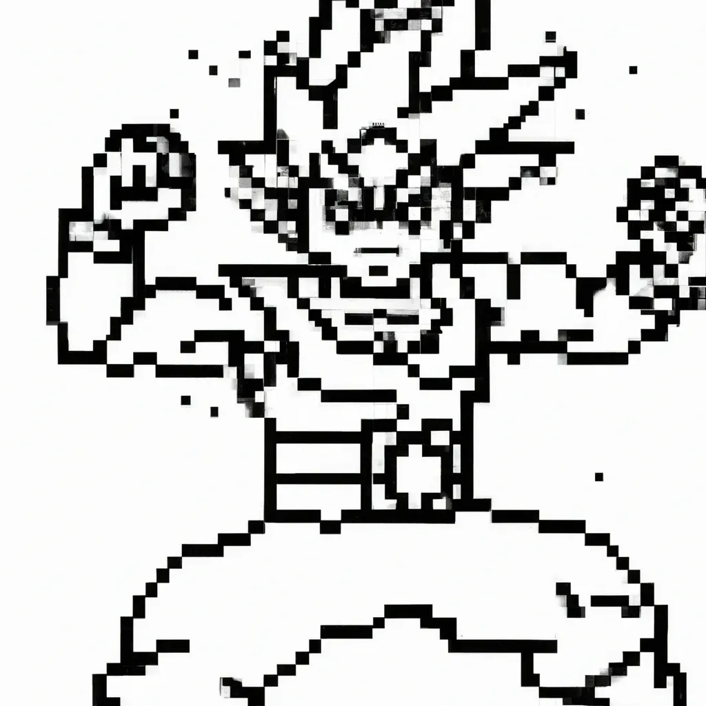 Imagens Goku em Pixel Art2