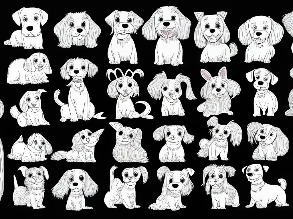 Imagens desenhos cachorro franja