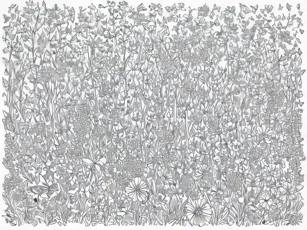 Imagens desenhos flores borboletas 1