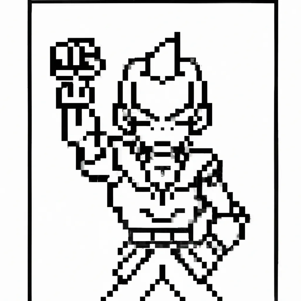 Imprimir Freeza em Pixel Art
