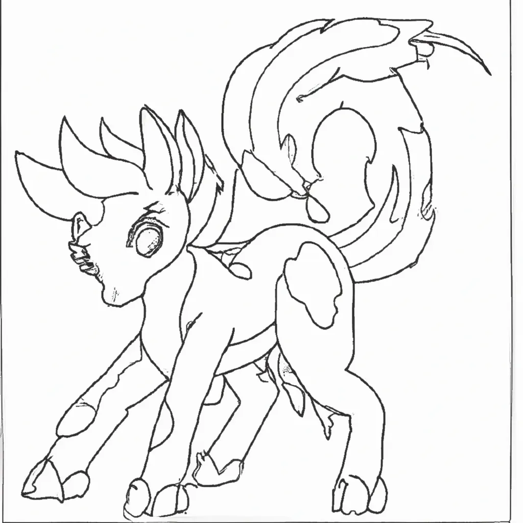 Imprimir Pokemon Galarian Ponyta