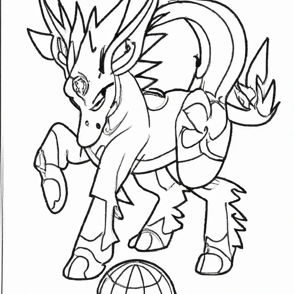 Desenhos de Pokémon Zebstrika para Imprimir e Colorir