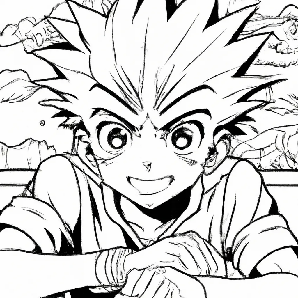 Moldes Gon Freecss Hunter x Hunter 1 Moldes Gon Freecss Hunter x Hunter 1