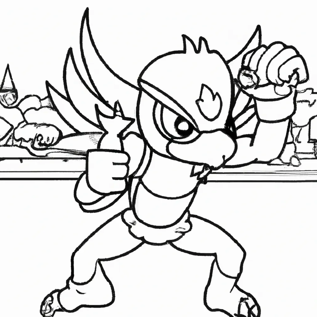 Moldes Pokemon Lutador Fighting