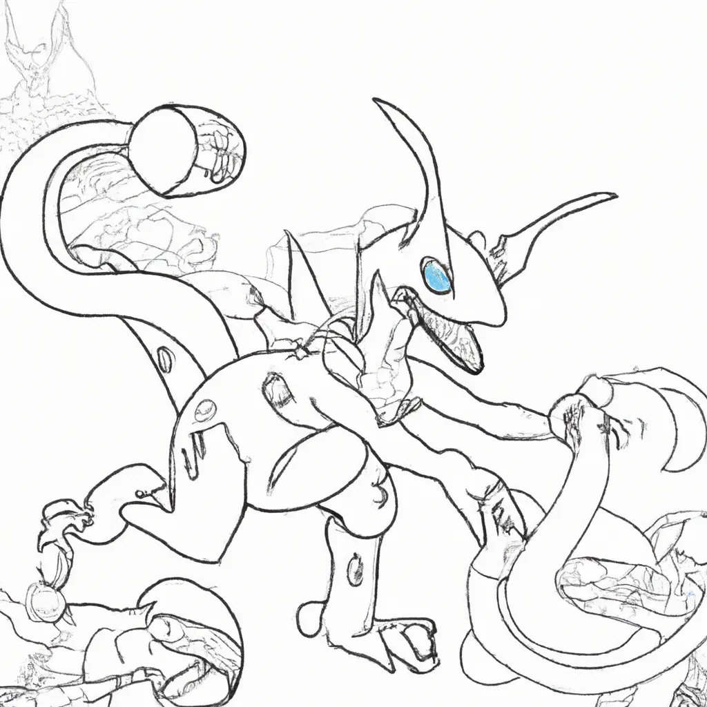 Moldes Pokemon Rayquaza 1