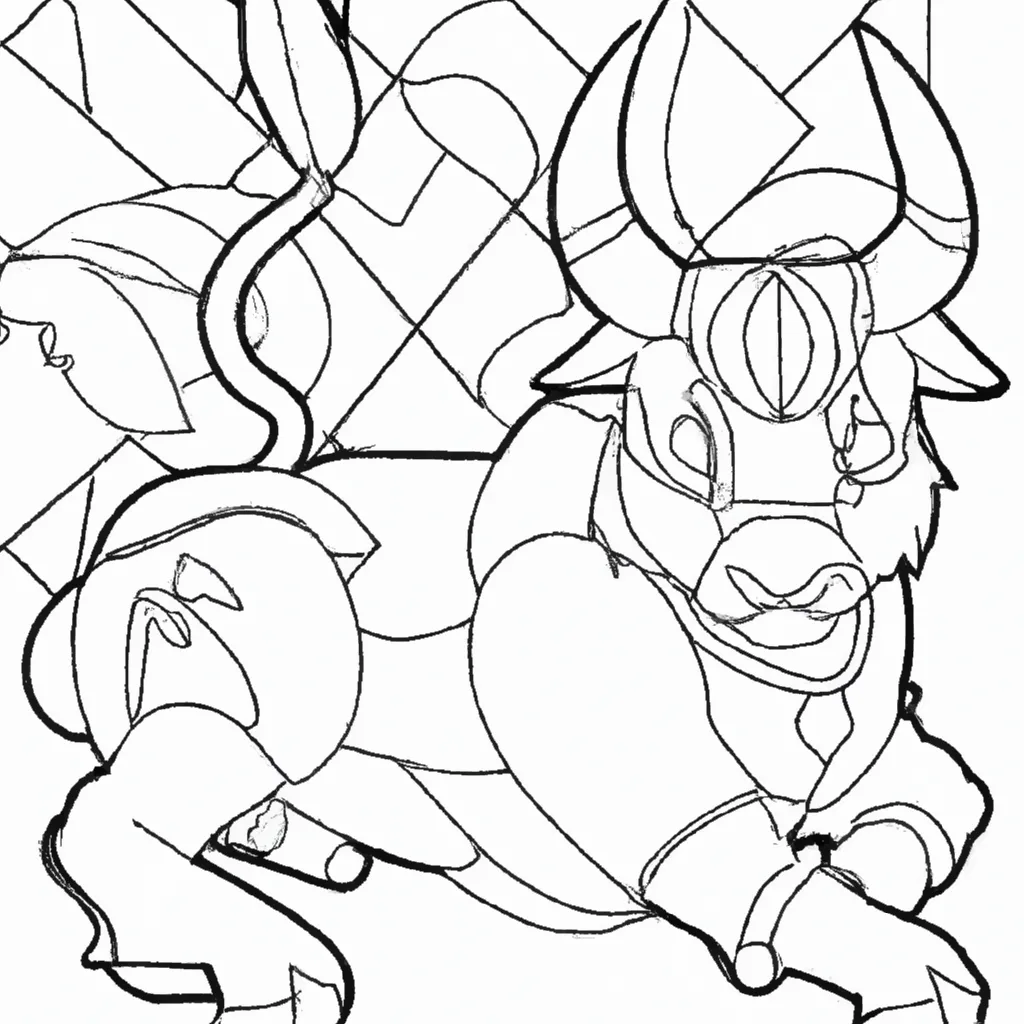 Moldes Pokemon Tauros 1 Moldes Pokemon Tauros 1