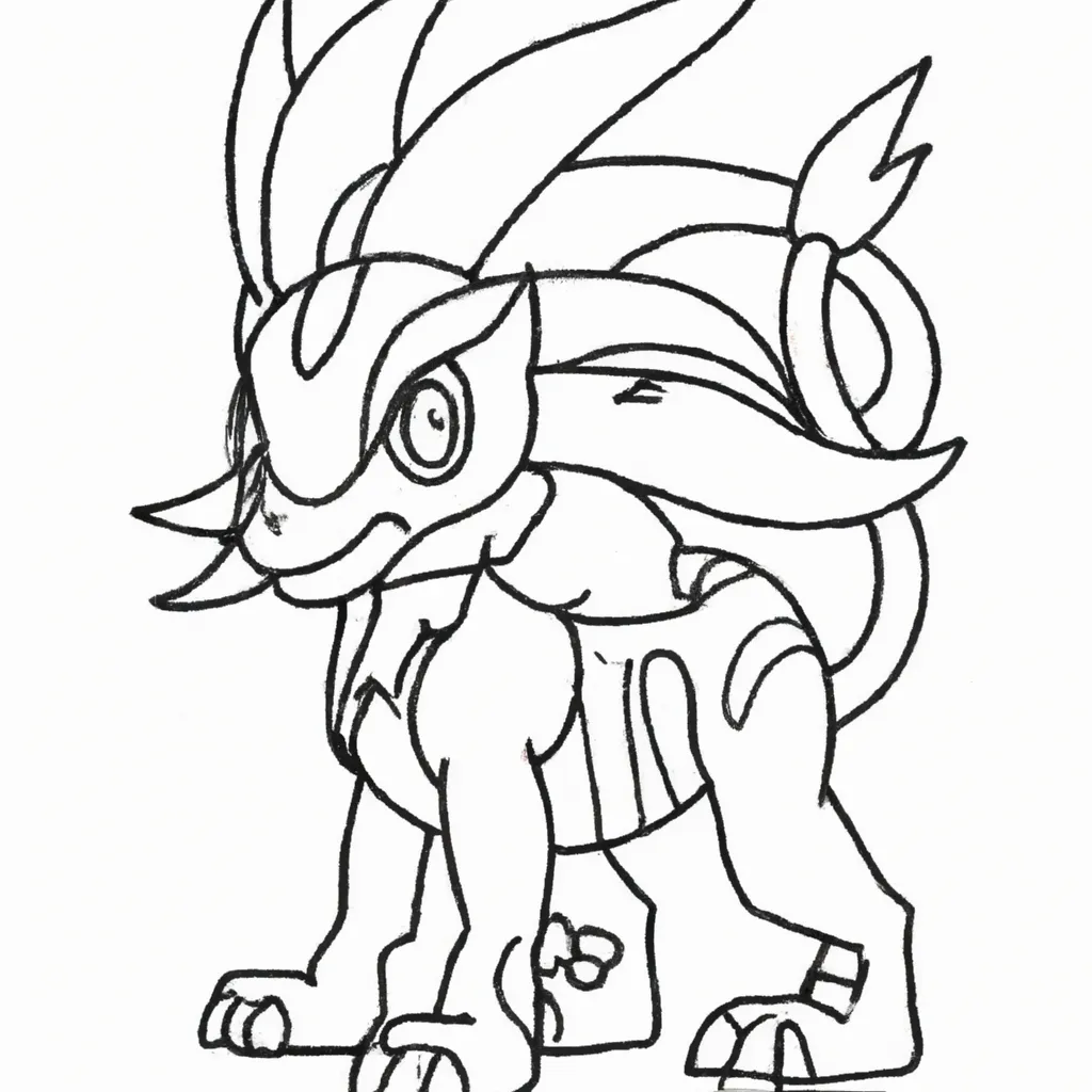 Desenhos de Pokémon Zebstrika para Imprimir e Colorir