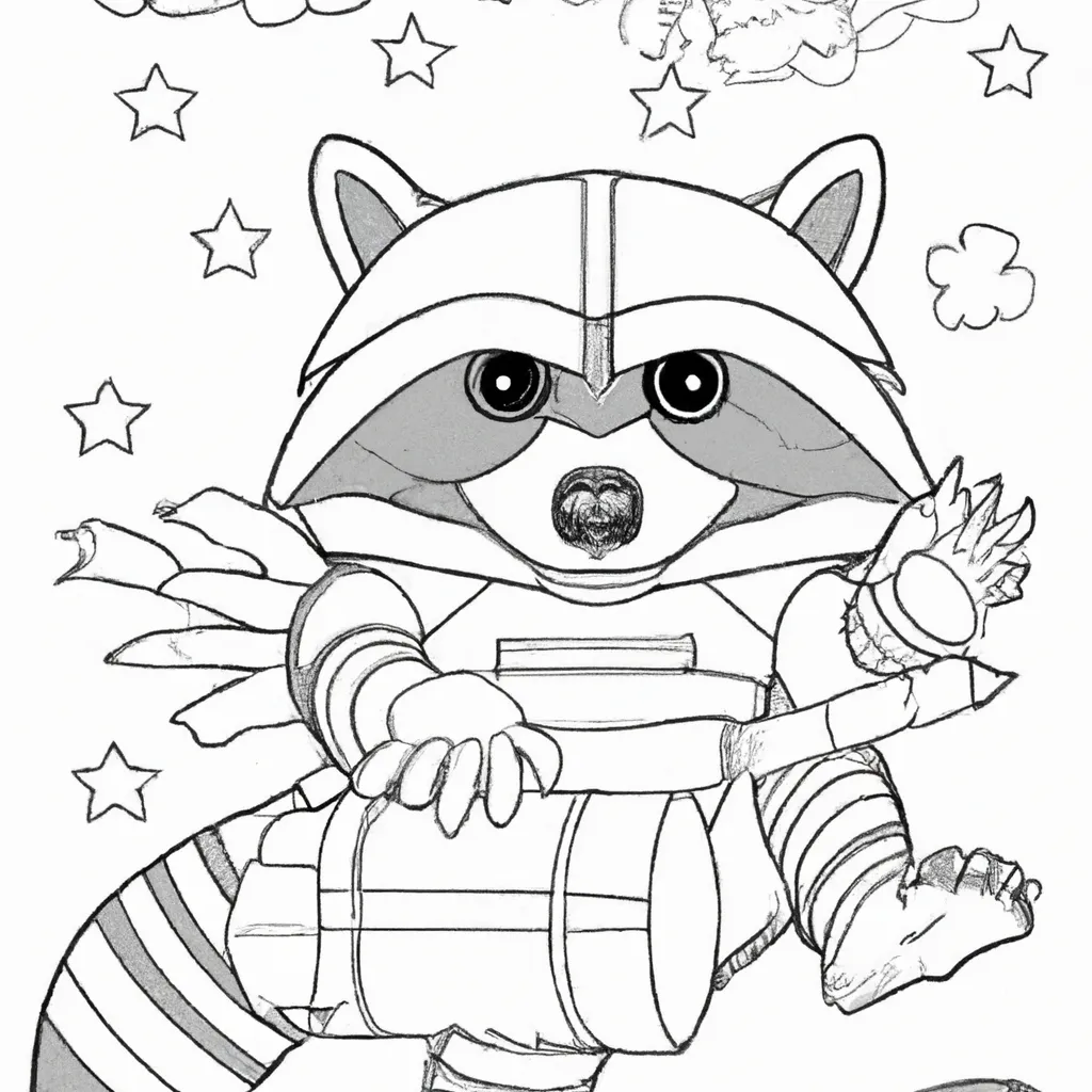 Moldes Rocket Raccoon