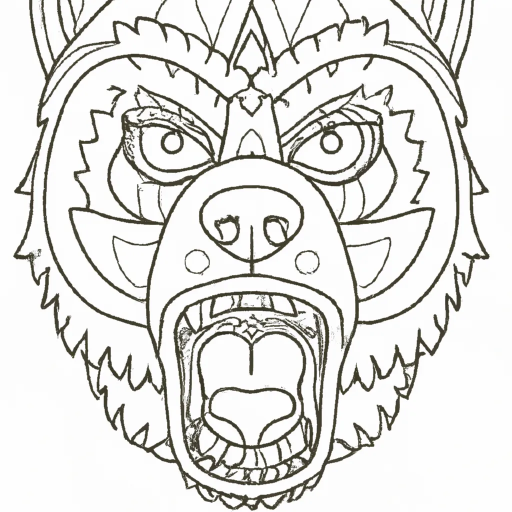 Moldes cara de lobo