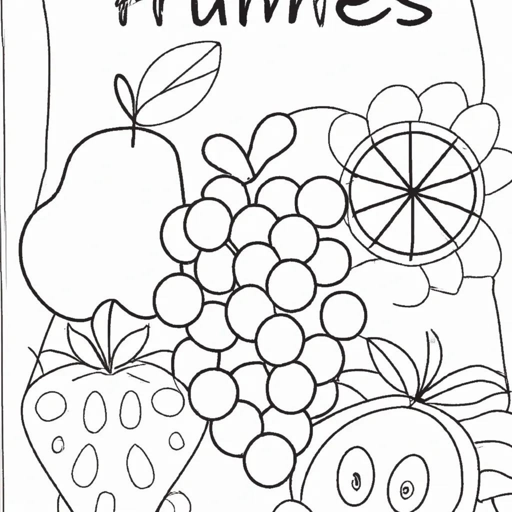 Moldes cartaz de frutas