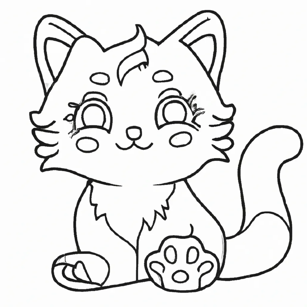 Moldes gatinho kawaii