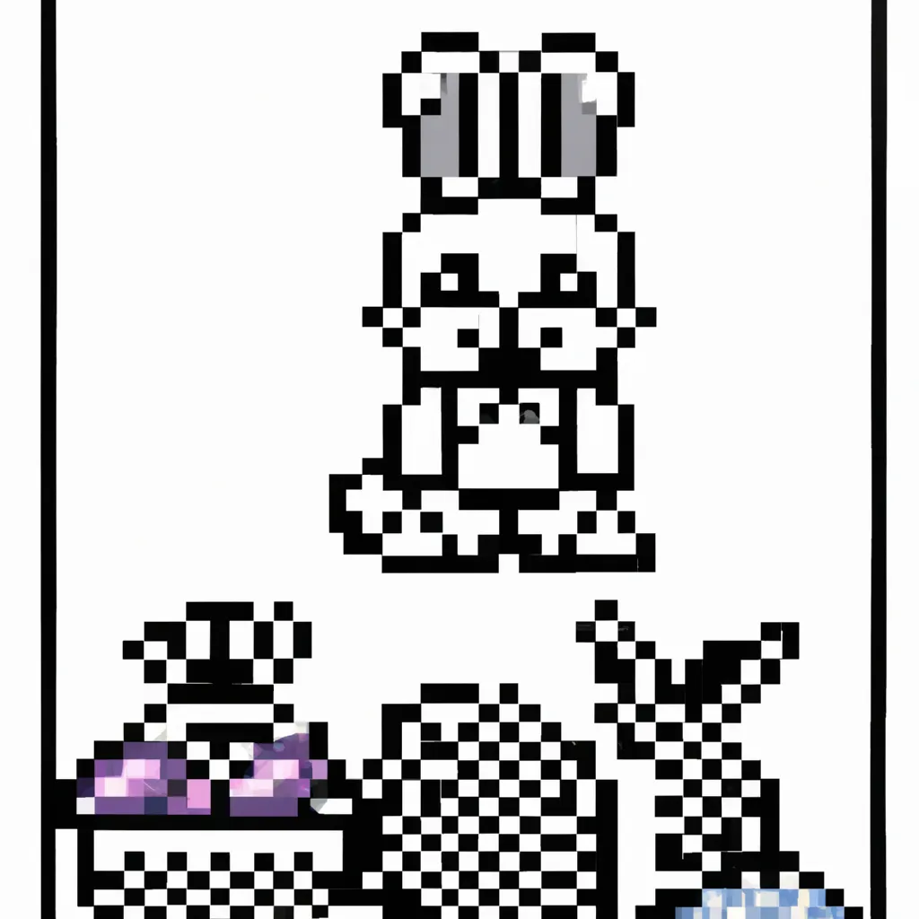 Vetores Pascoa em Pixel Art