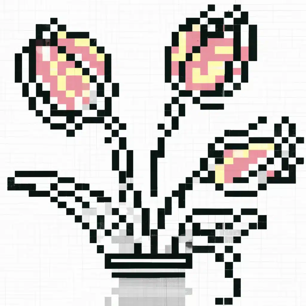 Vetores Tulipas em Pixel Art